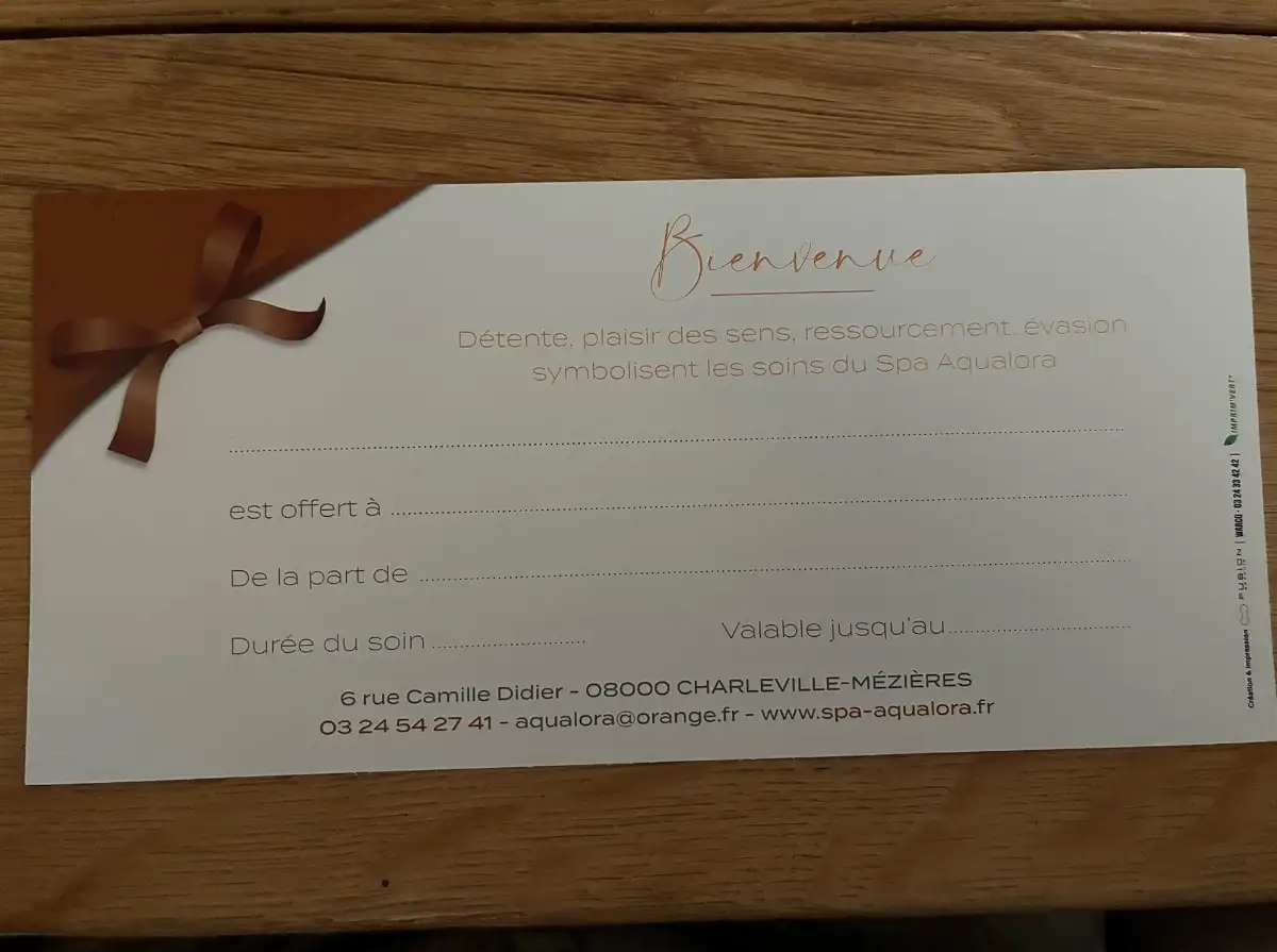 Bon cadeau montant libre